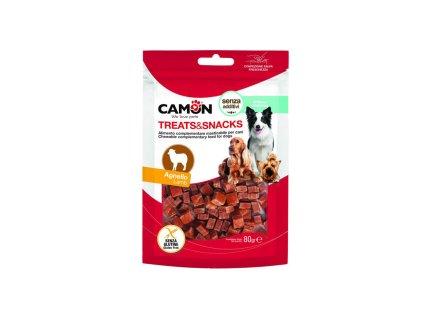 camon treatssnacks dog mini kocky jahnacie 80g