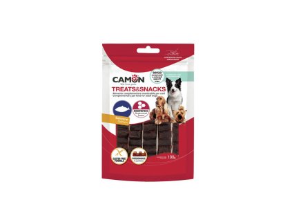 camon treatssnacks dog losos porcovatelny 100g