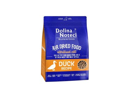 dolina noteci superfood air dried sterilized cat duck 1kg