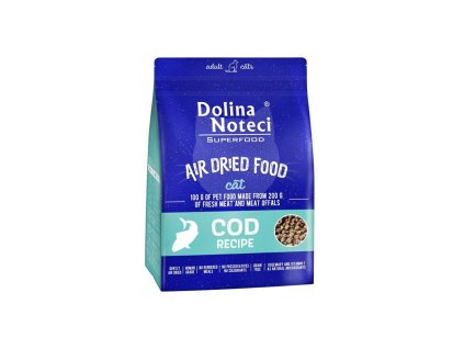 dolina noteci superfood air dried adult cat cod 1kg