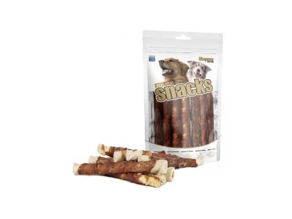 magnum dog food xxl duck roll on rawhide stick 500g