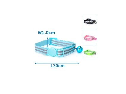 reflexny obojok nobleza pre macku s1cm x d30cm