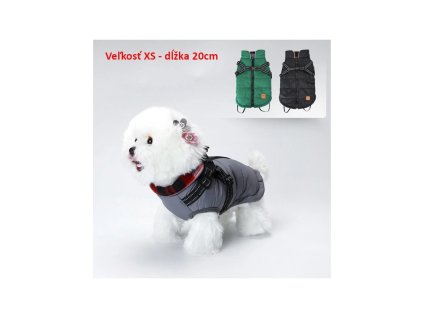 zimna bunda s postrojom pre psa nobleza xs 20cm