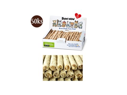 bow wow naturalne tycinky s drzkami 50ks