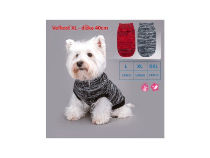 sveter zebra pre psa nobleza xl 40cm
