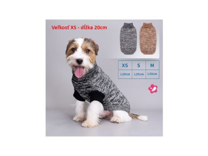 sveter mixed color pre psa nobleza xs 20cm