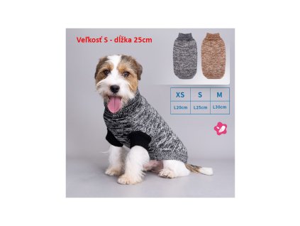 sveter mixed color pre psa nobleza s 25cm