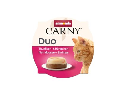 animonda carny duo jemny tuniak s jemnym kuracim filetom a krevetami 70g