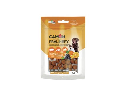 pralinky camon pre psa bravcove pomaranc a acai 80g