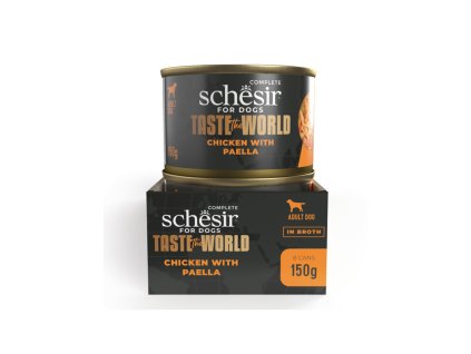 schesir dog taste the world chicken with paella 150g