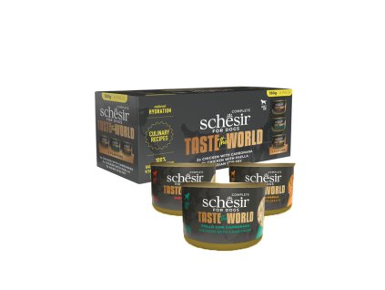 schesir dog taste the world mix na ochutnavku 6x150g