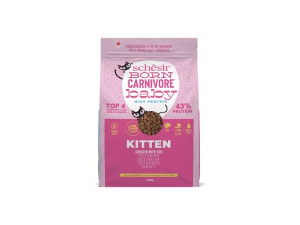 schesir cat born carnivore kitten cerstve kuracie s vajcom 125kg