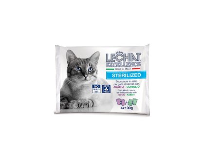 monge monge lechat excellence sterilized cat kralik a kacica 4x100g