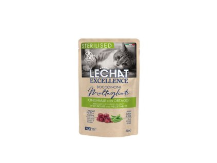 monge lechat excellence sterilized cat diviak so zeleninou 85g
