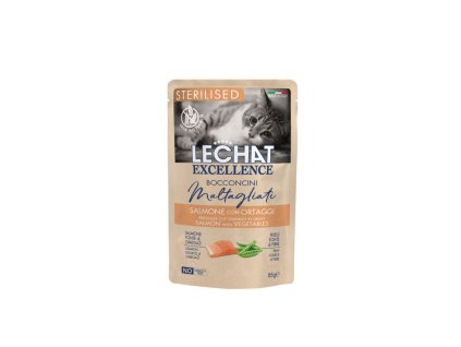 monge lechat excellence sterilized cat losos so zeleninou 85g