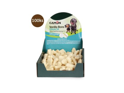 camon dog snack ciokobone white kosticky z bielej cokolady 500g