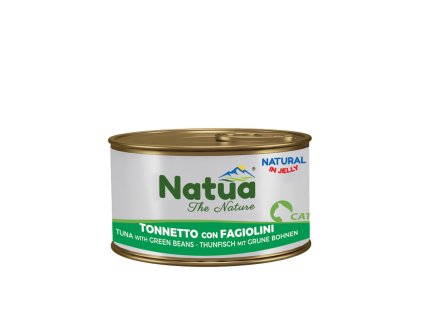 natua cat adult filety z tuniaka a zelene fazulky 85g