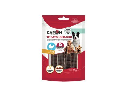 camon treatssnacks dog kuracie porcovatelne 100g