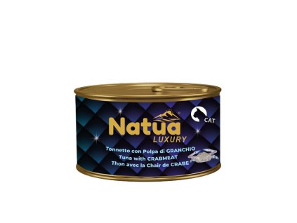 natua cat adult luxury filety z tuniaka a krab 85g