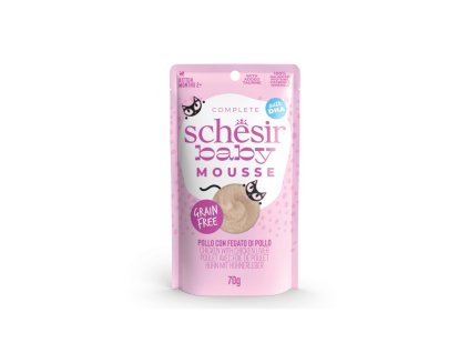 schesir babykitten mousse kuracie s pecenou pena 70g