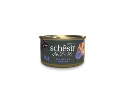 schesir cat after dark kuracie filety s kacicou 80g