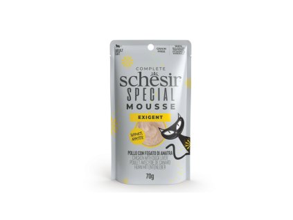 schesir cat special mousse exigent kura a kacacia pecen 70g