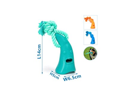 hracka pre psa na pamlsky nobleza zub s lanom 25cm