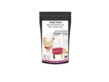 fresh farm no gluten kitten kuracie a bravcove 10kg