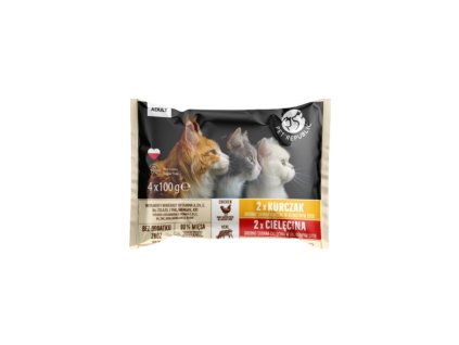 pet republic kuracie a telacie 4x100g
