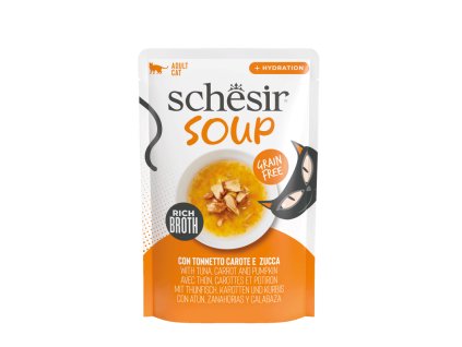 schesir soup cat tuniak s mrkvou a tekvicou 40g