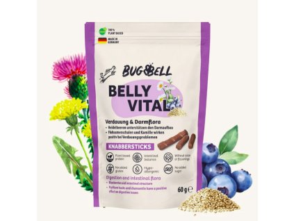 animonda bugbell soft dog treat belly vital sticks 60g