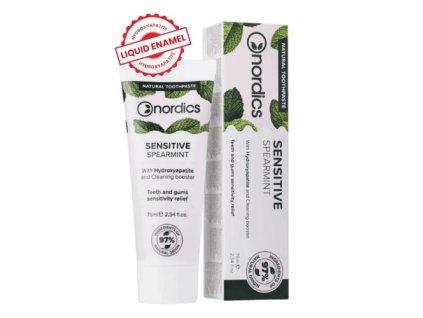 y678954504610e prirodna remineralizacna zubna pasta sensitive s tekutou sklovinou nordics oral care 75ml