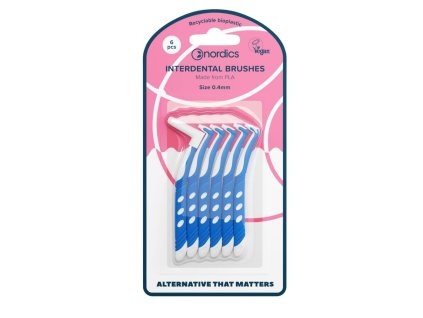 2623794a335275 medzizubne kefky z recyklovatelneho bioplastu pla 0 40 mm nordics 6 ks