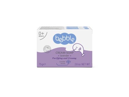 f61eab0ab3da18 detske kremove mydlo s levandulou bebble 75 g