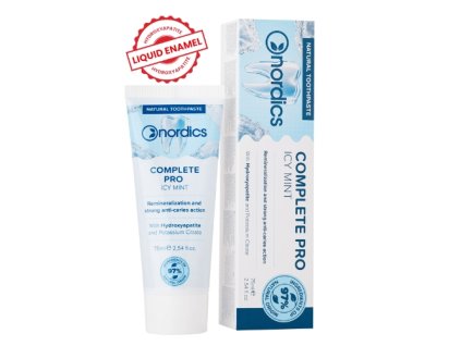 o688a67c24a752 prirodna remineralizacna zubna pasta complete pro s tekutou sklovinou nordics 75ml