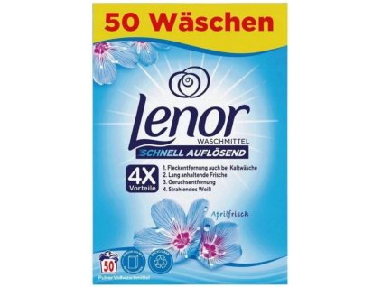 Lenor Aprilfrisch prací prášok 3kg na 50 pracích dávok