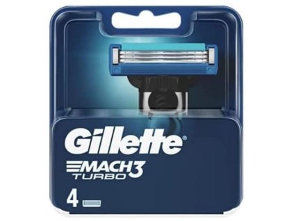 Gillette Mach3 Turbo náhradné hlavice 4ks