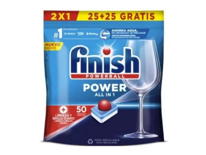 Finish Power All in 1 Fresh tablety do umývačky riadu 50ks
