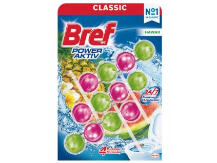 Bref Power Aktiv WC blok Hawai 3x50g