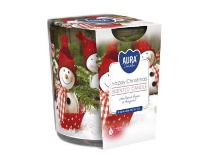Bispol Happy Christmas vonná sviečka v skle SN72S-25