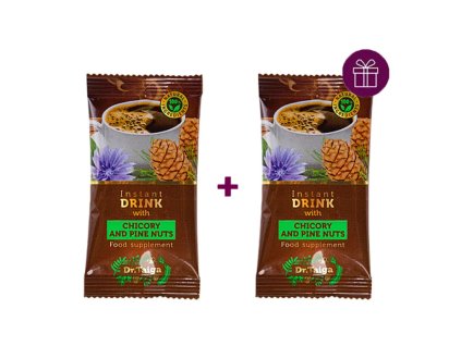 Rozpustný čakankový nápoj s výťažkami zo svetlíka a sépie 1+1