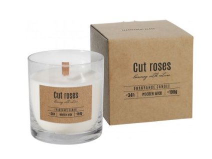 Bispol vonná sviečka v skle sn82-000-78 Cut Roses
