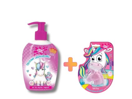 Set 1+1 ZDARMA, Chlapu Chlap Wafle sprch.gél 236ml + bomba do kúpeľa Hlava jednorožca 50g