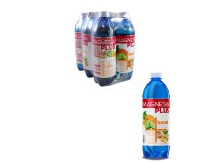 Magnesia Plus boost mandarínka, limetka, zázvor 6 x 0,7 l
