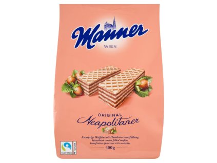 Manner Original Neapolitaner s orieškovou náplňou 400g