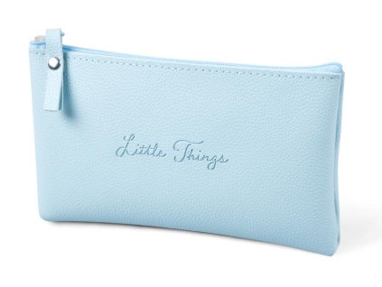 MFP 8071382 Gifty - Peračník etue plochý Little things light blue 21x8cm