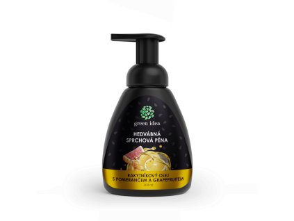 Hodvábna sprchová pena rakytníkový olej s pomarančom a grepom 300 ml - Green idea