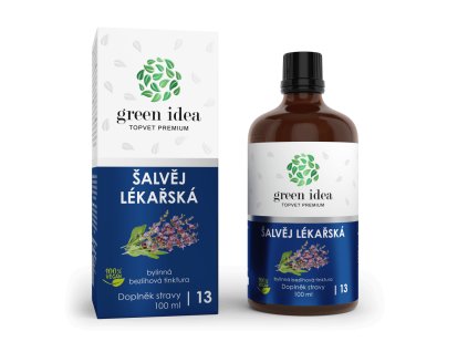 Šalvia lekárska – bezalkoholová tinktúra 100 ml – Green idea