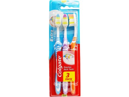 Colgate Extra Clean 3ks zubná kefka medium
