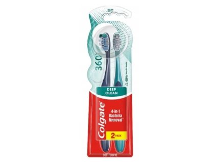 Colgate Whole Mouth Clean 360°zubná kefka Soft 2ks